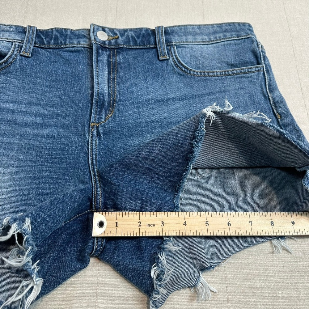 Joe's Jeans | The Ozzie 4" Cut Off Shorts Blue | Women's 33 - Picture 4 of 8